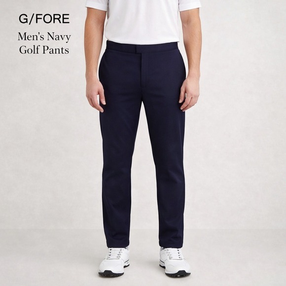 G/FORE Other - G/FORE Mens Golf Pants 35x31 Navy Blue Stretch Tech Twill Straight Flat Front